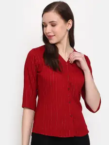 V-Mart Vertical Striped Shirt Style Top
