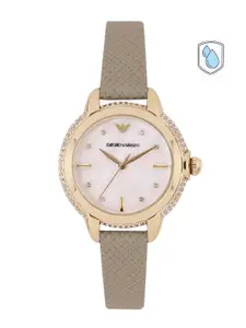 Emporio Armani Women Mother of Pearl Analogue Watch AR11526