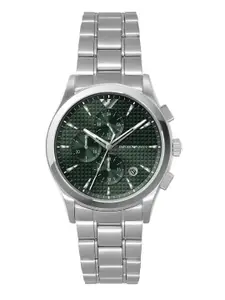 Emporio Armani Men Textured Analogue Chronograph Automatic Solar Powered Watch AR11529