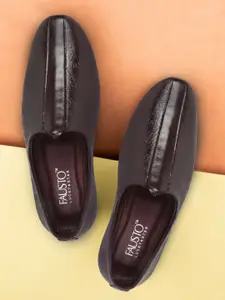 FAUSTO Men Textured Lightweight Mojaris