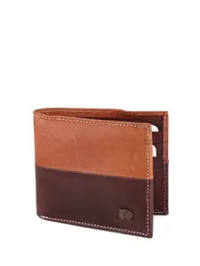Red Chief Men Colourblocked Leather Two Fold Wallet
