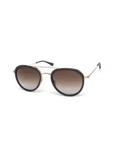 SALT Women Aviator Sunglasses with Polarised and UV Protected Lens- Lynch - Honey Gold