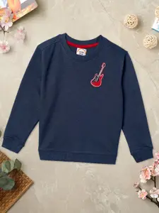 ZION Boys Music Printed Cotton Pullover Sweatshirt