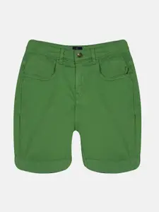 KiddoPanti Boys Cotton Mid-Rise Regula Fit Denim Shorts