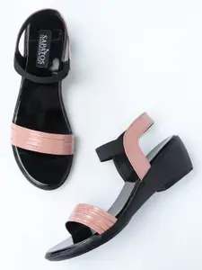 SAPATOS Women Open Toe Backstrap Wedge Heels