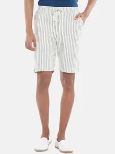 7 Alt by Pantaloons Men Striped Cotton Slim Fit Shorts