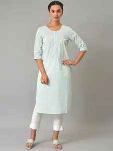 AURELIA Printed Pure Cotton Straight Kurta