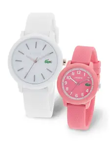 Lacoste Brass Dial & Bracelet Style Straps Analogue Mother & Daughter Watch 2070025