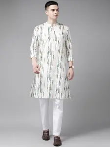 See Designs Abstract printed Mandarin Neck Straight Kurta