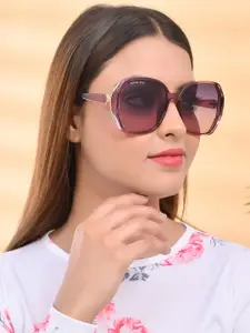 ROYAL SON Women Full Rim Oversized Sunglasses with UV Protected Lens- CHIWM00114-C4-R2