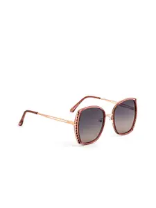 ROYAL SON Women Oversized Sunglasses with Polarised and UV Protected Lens-CHIWM00119-C5-R1