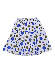 SWEET ANGEL Girls Polka Dots Printed Pure Cotton Skirt