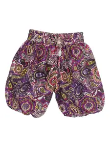 SWEET ANGEL Girls Printed Loose Fit High-Rise Shorts