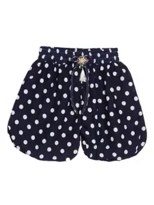 SWEET ANGEL Girls Printed Loose Fit High-Rise Cotton Shorts