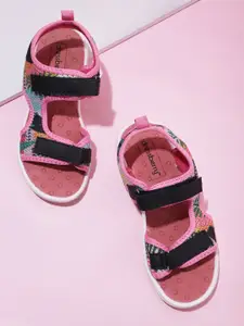 DressBerry Women Printed & Woven Design Sports Sandals