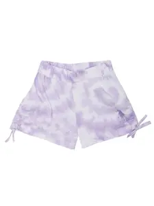 U.S. Polo Assn. Kids Girls Rouched Tie-Die Printed Shorts