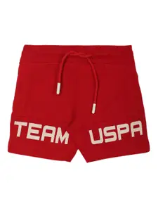 U.S. Polo Assn. Kids Boys Typography Printed Shorts