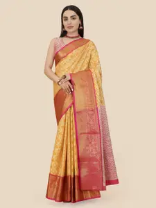 Royal Rajgharana Saree Ethnic Motifs Woven Design Zari Silk Blend Banarasi Sarees