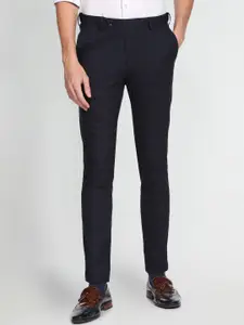 Arrow Men Autoflex Checked Formal Trousers