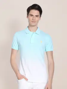 U.S. Polo Assn. Men Dyed Polo Collar Slim Fit pure Cotton T-shirt