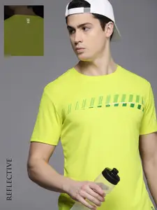 WROGN ACTIVE Men Dry Pro Geometric Printed Slim Fit Gym T-shirt