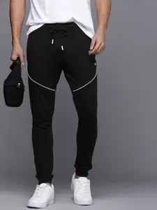 WROGN Men Mid-Rise Joggers With Drawstring Closure