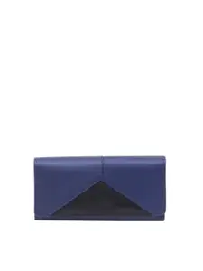 Calvadoss Women Colourblocked Leather Two Fold Wallet