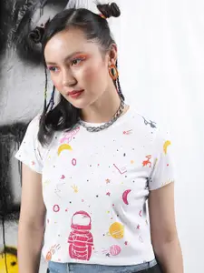 Tokyo Talkies Conversational Printed T-shirt