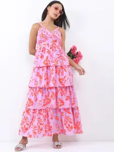 KETCH Purple Floral Maxi Dress