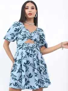 KETCH Sweetheart Neck Floral Printed Dress