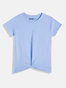 HERE&NOW Girls Solid Pure Cotton Top