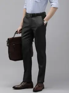 Park Avenue Men Neo Fit Textured Formal Trousers