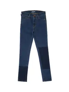 Pepe Jeans Girls Skinny Fit High-Rise High-Rise Clean Look Cotton Jeans