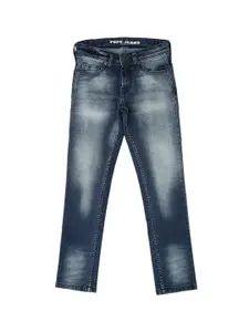 Pepe Jeans Boys Mid-Rise Relaxed Fit Heavy Fade Cotton Jeans