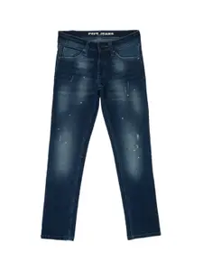 Pepe Jeans Boys Relaxed Fit Low Distress Heavy Fade Cotton Jeans