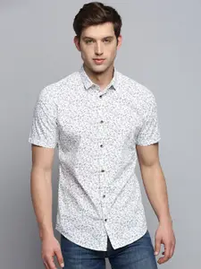 SHOWOFF Classic Floral Printed Cotton Casual Shirt