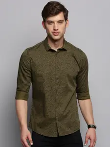 SHOWOFF Classic Abstract Printed Cotton Casual Shirt