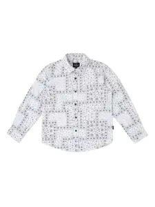 Pepe Jeans Boys Relaxed Floral Printed Cotton Casual Shirt