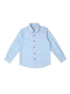 Pepe Jeans Boys Relaxed Micro Ditsy Printed Cotton Casual Shirt