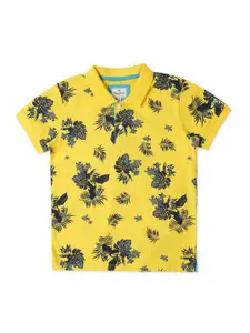 Pepe Jeans Boys Tropical Printed Cotton T-shirt