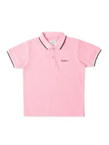 Pepe Jeans Boys Polo Collar Cotton T-shirt
