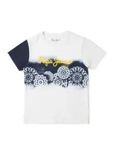 Pepe Jeans Round Neck Graphic Printed Cotton T-shirt