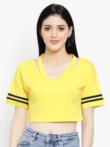 LE BOURGEOIS V-Neck Crop Top