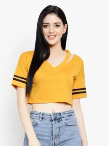 LE BOURGEOIS V-Neck Crop Top