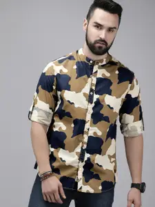 The Roadster Lifestyle Co. Men Pure Cotton Opaque Printed Casual Shirt