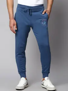 Beverly Hills Polo Club Men Mid-Rise Pure Cotton Joggers