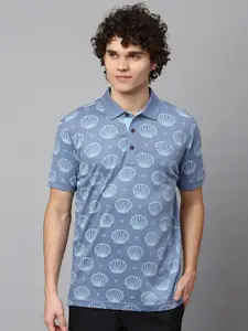 Beverly Hills Polo Club Conversational Printed Polo Collar Pure Cotton T-shirt