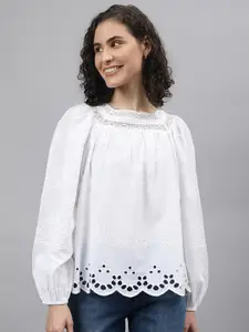 Beverly Hills Polo Club Self Design Pure Cotton Top