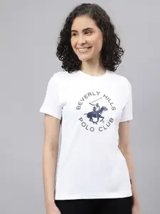 Beverly Hills Polo Club Typography Printed Pure Cotton T-Shirt