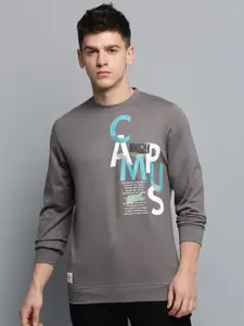 SHOWOFF Typography Printed Pullover Sweatshirt